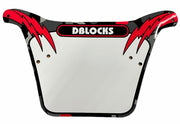 SE Bikes Number Plates DBlocks - Red/Black